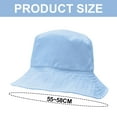 thumbnail image 2 of Sombrero de pescador de doble cara con circunferencia de 56-58 cm, sombrero de pescador para mujer, sombrero de pescador que cubre la cara, protector solar, sombrilla, sombrero de lavabo, 2 of 5