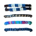 thumbnail image 3 of Men Women Leather Blue Brown Wooden Wristband Bracelets for Beaded Bangle 4pcs, 3 of 3