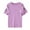 Purple, variant on Ynynloco Shoulder Surgery Shirts for Women Easy To Wear and Take Off Postoperative Care Clothing for Fractures Fully Open Short Sleeved Round Neck Top