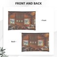 thumbnail image 2 of Kdxio Log Cabin Inside Makeup Bag Toiletry Bag Canvas Makeup Bags Zipper Cosmetic Pouch Travel Cosmetic Pouch for Women Gifts, 2 of 7
