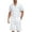 White, variant on ANLIQI Men's 100% Cotton Short Sleeve Pajama Sets Button Down Notched Collar Sleepwear Soft Lounge Pjs with Pockets (Black, L)