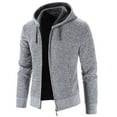 thumbnail image 4 of Mens Hoodies Jacket 2025 Fall Winter Long Sleeve Fleece Lined Zip Up Hoodie with Pockets Hooded Sweatshirt Pullover, 4 of 8
