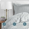thumbnail image 3 of Bare Home Luxury Duvet Cover and Sham Set - Premium 1800 Collection - Ultra-Soft - Full, Heather Pewter, 3-Pieces, 3 of 6