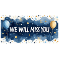 thumbnail image 6 of Blue Watercolor Background Banner with Balloons Stars and the Text We Will Miss You Farewell Party Decorations Photography Props Party Supplies Decor Backdrop, 6 of 7