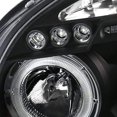 thumbnail image 7 of SMD LED Halo Projector Headlight In Black Housing Clear Lens Made For And Compatible With 2005 - 2009 Hyundai Tucson 05 06 07 08 09, 7 of 7