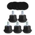 thumbnail image 3 of Voiceine 5pcs Bell Glides for Office Chair Swivel Caster Wheels to Fixed Stationary Castors Anti Slip Pads Protects Floors for Desk and Chairs, 3 of 10