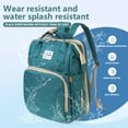thumbnail image 5 of Caveen 3-in-1 Diaper Bag Backpack Waterproof with Changing Pad, Green, 5 of 11
