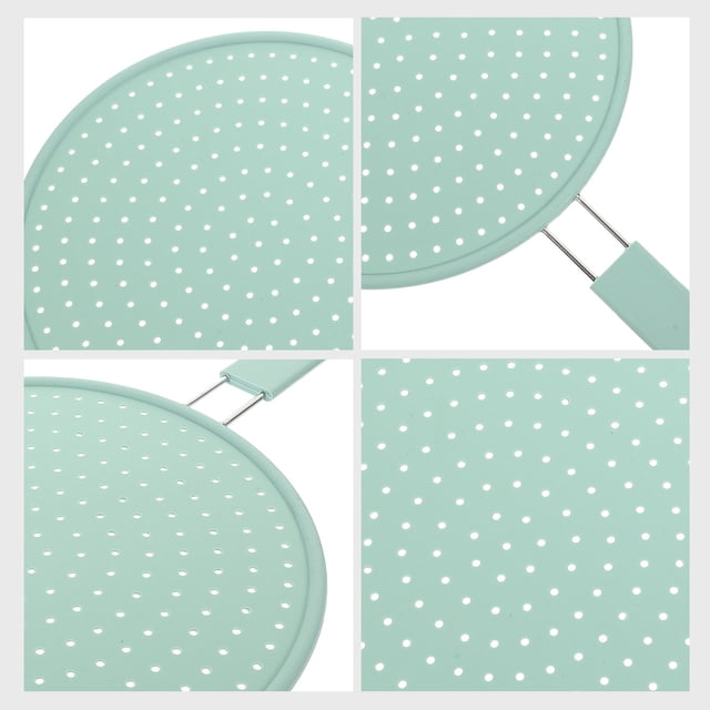 unbranded Protector De Aceite Para Cocina Acero Inoxidable Con Silicona Rosa Para Ollas Y Sartenes
