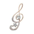 thumbnail image 1 of MAYUJIAA Fashion Rhinestone Musical Note Brooch Pin Scarf Clothes Buckle Decoration Accessory SS311-32879, 1 of 6