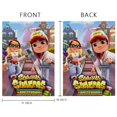 thumbnail image 4 of Subway Surfers-bandera de jardín temática. Regalo perfecto para fans, amigos y familiares, ideal para actividades al aire libre y decoración de fiestas.28CM*45CM, 4 of 5