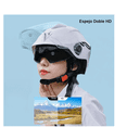 thumbnail image 2 of Casco Motocicleta Abierto 3/4 Visera Doble Hd Abatible Xtellar blanco, 2 of 3