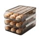thumbnail image 1 of Porta Huevos para Refrigerador Translúcido Apilable Cajas de Almacenamiento de Huevos para Nevera Contenedor de Huevos Rodante Automático Bandeja de Huevos con Cubierta ANGGREK  Otros, 1 of 8