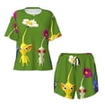 thumbnail image 4 of Lsque Pikmin Women's Short-Sleeved Pajama Set - 2 Piece Soft and Lightweight Sleepwear Set-X-Large, 4 of 9