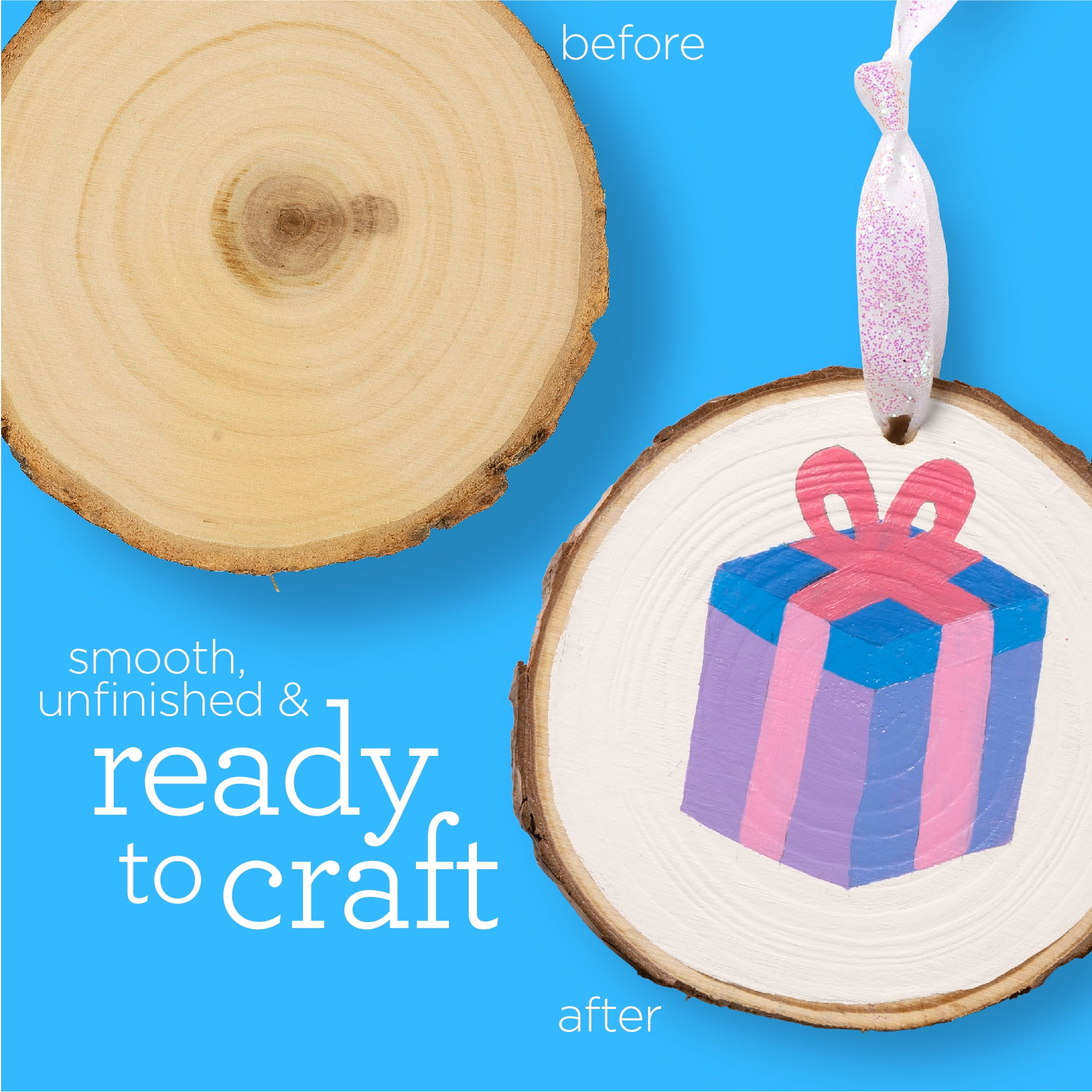 Apple Barrel 28 Pc Paint Kit, with 10 Brushes, Mod Podge Sealers, Wood Slices and 12 Acrylic Paints