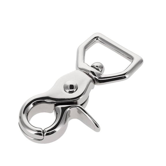 3002A Nickel Plate, Swivel Trigger Snap, Solid Brass-LL