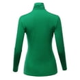thumbnail image 3 of SSOULM Women's Slim Lightweight Long Sleeve Pullover Turtleneck Shirt Top With Plus Size, 3 of 5