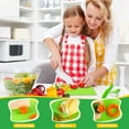 thumbnail image 4 of GoXteam 13 Pieces - Kid Kitchen Knife Tools, Toddler Safe Knives Set, Kids Real Cooking Set with Plastic Wooden Knives, Cutting Boards, Sandwich Cutters, 4 of 7