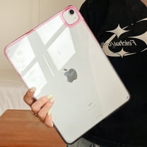 Allytechgroup Clear Case for Apple iPad 11th 11" 2025/ iPad 10th Generation 10.9" 2022, Acrylic Gradient Color Anti-Yellow Slim Fit Lightweight Minimalist Tablet Case Cover for iPad 11 10, Rose Black