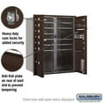 thumbnail image 3 of Salsbury 3710DA-10ZFU 37. 5 in. Recessed Mounted 4C Horizontal Mailbox - 10 Door High Unit- Double Column - 10 MB1 Doors with 1 PL 4 & 1PL 4.5 - Bronze - Front Loading - USPS Access, 3 of 3