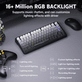 thumbnail image 2 of ATTACK SHARK M86 Tri-mode Gasket Mechanical Keyboard 75% Tri-Mode Wireless Gaming Keyboard, Side Print PBT Keycap, Hot-Swappable, 2 of 8