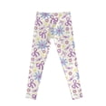 thumbnail image 7 of COEQINE Girls Yoga Leggings Pants Full Length Athletic Trousers High Waist Tummy Control, Daisy Floral Bow Heart Violet, for 6-7 Years Kids Girls, 7 of 7