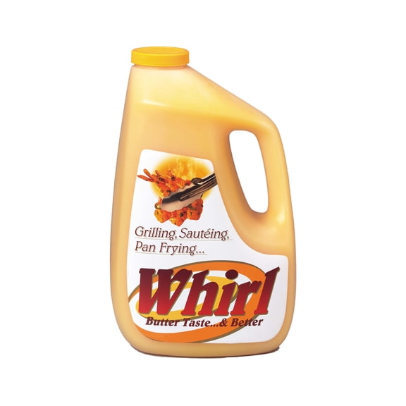 Case of 3, Whirl, Butter Flavored Oil, 1 Gallon