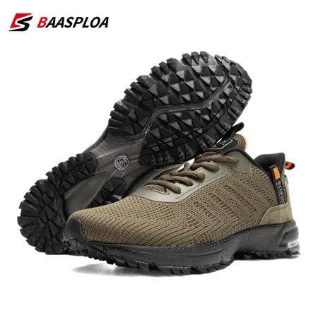 

Baasploa Men‘s Lightweight Comfortable Running Shoes Non Slip Breathable Knit Sneakers