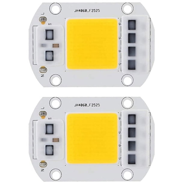 2X Chip de Ahorro de Energía Bubles LED Blanco CáLido Fuente de Luz de Alto Voltaje Chip LED de Alta Potencia para Iluminación de TráFico 100W 220V