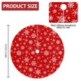 thumbnail image 2 of 48 Inch Christmas Tree Skirt – Velvet Plush Tree Mat, Soft Thickened Polyester with Red Ties, Single-Sided Printing, Available in 30in/36in/48in, Perfect for Holiday Xmas Tree Decoration, 2 of 7