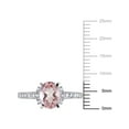 thumbnail image 2 of Everly Women's Morganite Sterling Silver Ring, 2 of 5