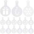thumbnail image 4 of 16pcs Coffee Decoration Stencils Coffee Latte Template Coffee Mold Tools for Home Restaurant, 4 of 8