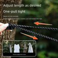 thumbnail image 3 of Hotel Clothesline for Travelers and Campers, Portable Laundry Cord with Clips, Toolless Setup, Compact Storage , Bl, 3 of 10