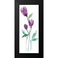 thumbnail image 2 of Goldberger, Jennifer 10x18 Black Modern Framed Museum Art Print Titled - Dancing Aubergine I, 2 of 5