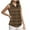 Brown, variant on Kaemgyyd Women's Golf Tops Lightweight Sleeveless Button down Shirt Summer Fashion Stripe Collar Loose Tank Tee
