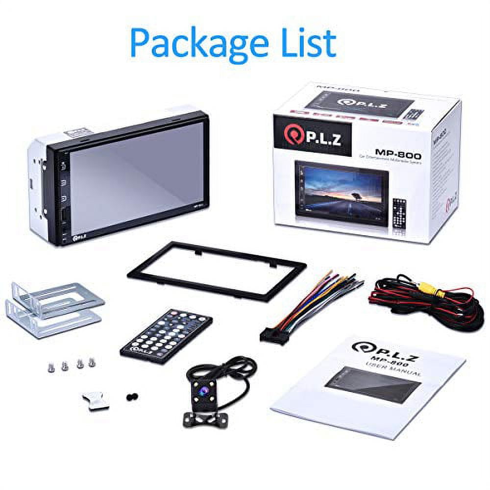 P.L.Z MP-800 Single Screen Media Audio Head Unit 7in HD