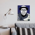 thumbnail image 2 of Stupell Industries Chuck in Winter Attire Abstract Artist Portrait Novelty Painting Gallery Wrapped Canvas Art Print Wall Art, 24 x 30, 2 of 6