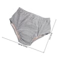 thumbnail image 4 of UPOUART 1Pack Elderly Cotton Diaper for Incontinence Underwear Adult Diapers Washable Reusable Grey L Size, 4 of 7