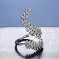 thumbnail image 4 of mtvxesu Rings Ladies Fashion Opening Several Olive Leaf Rings Live Mouth Jewelry Sale, 4 of 5