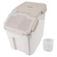 thumbnail image 1 of Thick Polypropylene Rice Container, Airtight and Leakproof, with Measuring Lid, for Kitchen, Beige, 25 kg / 55.1 lb, 1 of 4
