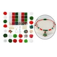 thumbnail image 3 of Kit de cuentas navideñas con cordón elástico, anillas y cuentas de cristal irregulares a granel Serie 1, 3 of 9