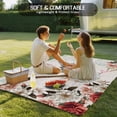 thumbnail image 4 of Spring Bird Outdoor Rug 3x5 Ft - Reversible Patio Rug Outdoor Camping Rugs, Summer Vintage Farmhouse Branch Flower Washable Indoor Outdoor Area Rugs, Non-Slip Outdoor Carpet Runner for Deck/Porch, 4 of 8