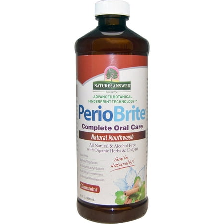 Nature s Answer  PerioBrite  Natural Mouthwash  Cinnamint  16 fl oz  480 ml