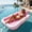 pink, variant on Large Inflatable Pool Floating Bed with Headrest, Thickened PVC Water Sofa Lounger, Summer Beach Party Pool Float, Blow Up Pool Accessories