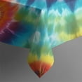 thumbnail image 5 of Colorful Tie Dye Pattern Square Tablecloth,Waterproof Square Table Cover,Wipeable Spillproof Washable Table Cover for Home Kitchen Party Decor 42"X42"(107x107cm), 5 of 6