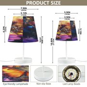 BZSMCE Table Lamp Creative Enchanted Flight Pattern Simple Pattern Night Light
