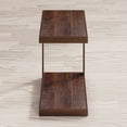 thumbnail image 3 of Jofran Global Archive Distressed Acacia and Stainless Steel "C" Table, 3 of 7
