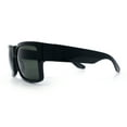 thumbnail image 6 of Mens Rectangle 90s Thick Horn Rim Skater Sport Plastic Sunglasses Black - Green, 6 of 8