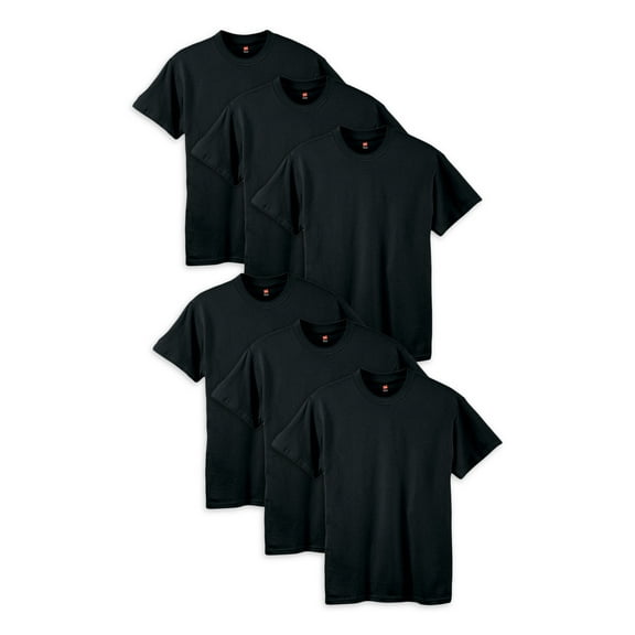 Hanes Boys' ComfortSoft Short Sleeve T-Shirts 12-Pack Sizes 4-18