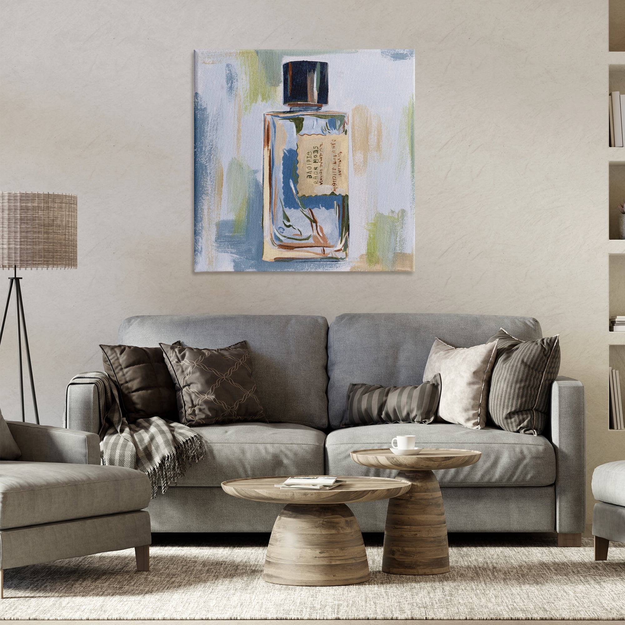 Stupell Industries Paint Streak Perfume Fashion Painting Wrapped Canvas Art Print Wall Art, 30 x 30