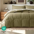 thumbnail image 6 of Bare Home Down Alternative Comforter Set - 3-Pieces - All Seasons - King, Olive, 6 of 10